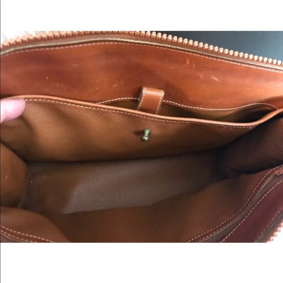 Vtg DOONEY & BOURKE Handbag Purse Ivory Cream Tan - Picture 9 of 14